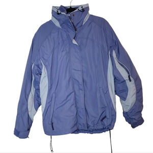 Columbia Bugaboo 3 in 1 Blue Coat Womens Size Large Fleece Lined Jacket